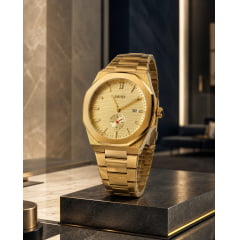 Relógio Masculino Dourado 9262 Relógio Masculino Dourado 9262
