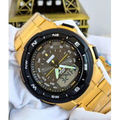 Relógio Masculino Dourado SKMEI 13702 Relógio Masculino Dourado SKMEI 13702