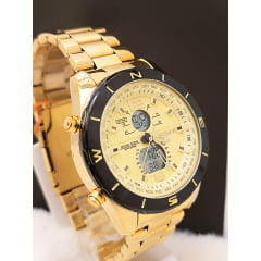 Relógio Masculino Dourado SKMEI 16703