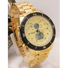 Relógio Masculino Dourado SKMEI 16703