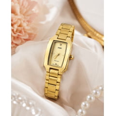 Relógio Skmei Dourado Quadrado 1400