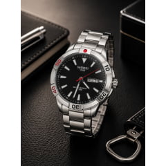 Relólgio Curren Masculino Prata NI2660
