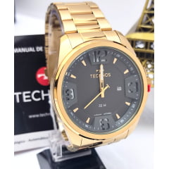 Relógio Technos Masculino Dourado 2117LEF/1F