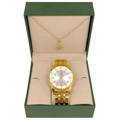 Relógio Feminino Tuguir Dourado TG35111
