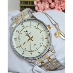 Kit Relógio Feminino Tuguir Prata TG35060 Kit Relógio Feminino Tuguir Prata TG35060