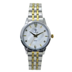 Kit Relógio + Semijoia Feminino Tuguir Misto TG35126