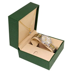 Kit Relógio + Semijoia Feminino Tuguir Misto TG35129