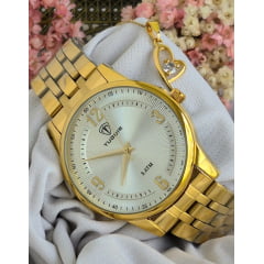 Relógio Feminino Dourado Tuguir TG35107