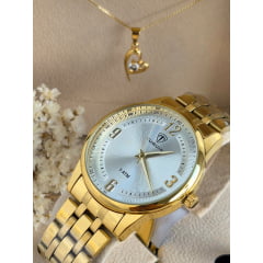 Relógio Feminino Dourado Tuguir TG35107 Relógio Feminino Dourado Tuguir TG35107