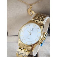 Relógio Feminino Dourado Tuguir TG35117 Relógio Feminino Dourado Tuguir TG35117
