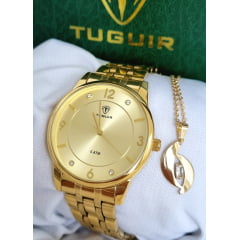 Relógio Feminino Dourado Tuguir TG35118