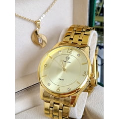 Relógio Feminino Dourado Tuguir TG35118