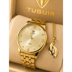 Relógio Feminino Dourado Tuguir TG35118 Relógio Feminino Dourado Tuguir TG35118