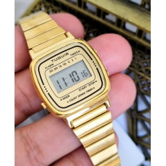 Relógio Feminino Tuguir Dourado Digital TG30309 Relógio Feminino Tuguir Dourado Digital TG30309