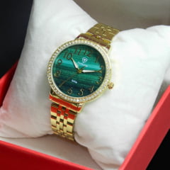 Relógio Feminino Tuguir Dourado TG30380