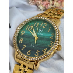 Relógio Feminino Tuguir Dourado TG30380 Relógio Feminino Tuguir Dourado TG30380