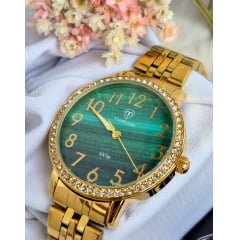 Relógio Feminino Tuguir Dourado TG30380 Relógio Feminino Tuguir Dourado TG30380