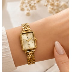 Relógio Feminino Tuguir Dourado TG30395