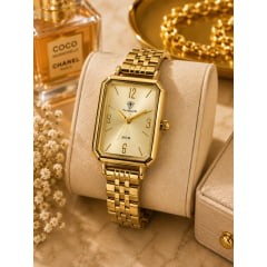 Relógio Feminino Tuguir Dourado TG30395