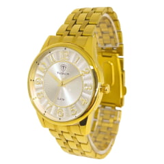 Relógio Feminino Tuguir Dourado TG30422