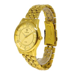 Relógio Feminino Tuguir Dourado TG30424