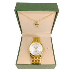 Relógio Feminino Tuguir Dourado TG35122