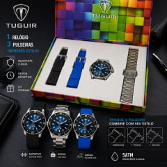 Relógio Masculino 3 Pulseiras Tuguir TG35137