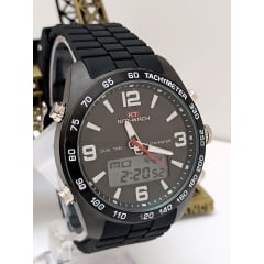 Relógio Masculino AnaDigi Silicone Preto KT60006