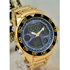 Relógio Masculino Tuguir AnaDigi Dourado TG30260