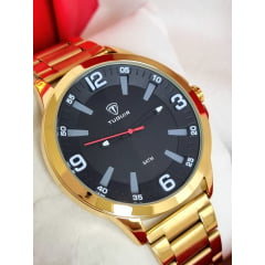 Relógio Masculino Dourado Tuguir TG30071