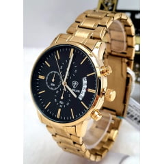 Relógio Masculino Dourado Tuguir TG30281