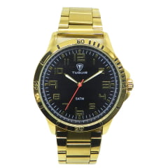 Relógio Masculino Dourado Tuguir TG30354