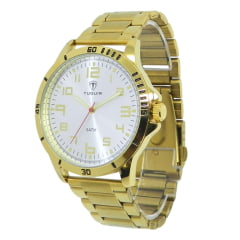 Relógio Masculino Dourado Tuguir TG30355
