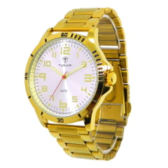 Relógio Masculino Dourado Tuguir TG30355 Relógio Masculino Dourado Tuguir TG30355