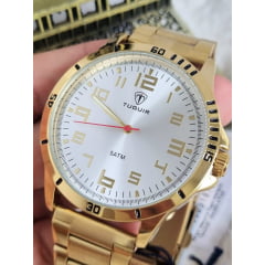Relógio Masculino Dourado Tuguir TG30355 Relógio Masculino Dourado Tuguir TG30355
