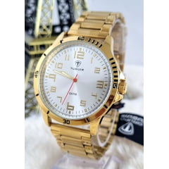 Relógio Masculino Dourado Tuguir TG30355 Relógio Masculino Dourado Tuguir TG30355