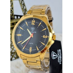 Relógio Masculino Dourado Tuguir TG30360