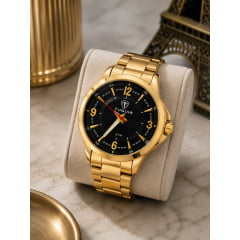 Relógio Masculino Dourado Tuguir TG30360 Relógio Masculino Dourado Tuguir TG30360