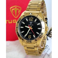Relógio Masculino Dourado Tuguir TG30363 Relógio Masculino Dourado Tuguir TG30363