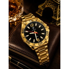 Relógio Masculino Dourado Tuguir TG30363