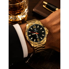 Relógio Masculino Dourado Tuguir TG30363
