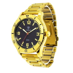 Relógio Masculino Dourado Tuguir TG30365