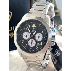Relógio Masculino infinity Aço Cronógrafo TGI37086