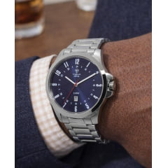 Relógio Masculino Prata em Aço Inox TGI37176