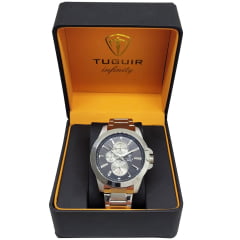 Relógio 100% Aço Inox Multifunção Tuguir TGI37081