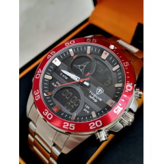 Relógio Masculino Prata  TODO EM AÇO AnadigiTuguir TGI37015