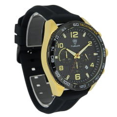 Relógio Masculino Tuguir Cronógrafo Dourado TG30254