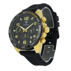 Relógio Masculino Tuguir Cronógrafo Dourado TG30254