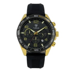 Relógio Masculino Tuguir Cronógrafo Dourado TG30254