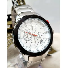 Relógio Masculino Tuguir Cronógrafo Prata TG30125